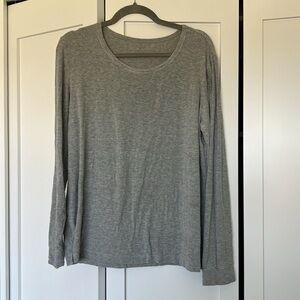 COZY EARTH | Rib-Knit Bamboo Long Sleeve Lounge top